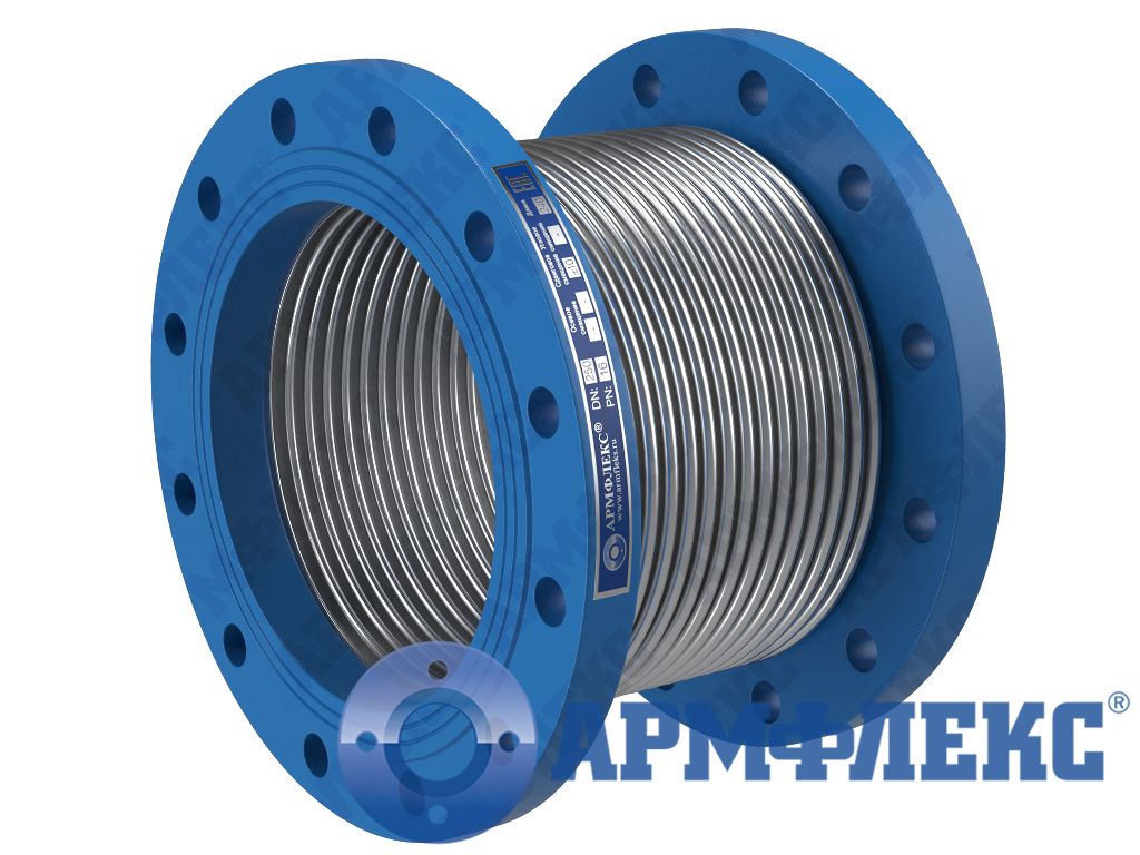 Компенсатор сильфонный сдвиговый с приварными фланцами КСС ARM Ф, Армфлекс Компенсатор сильфонный сдвиговый с приварными фланцами КСС ARM Ф, Армфлекс